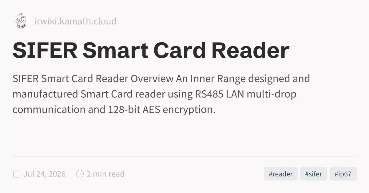 SIFER Smart Card Reader