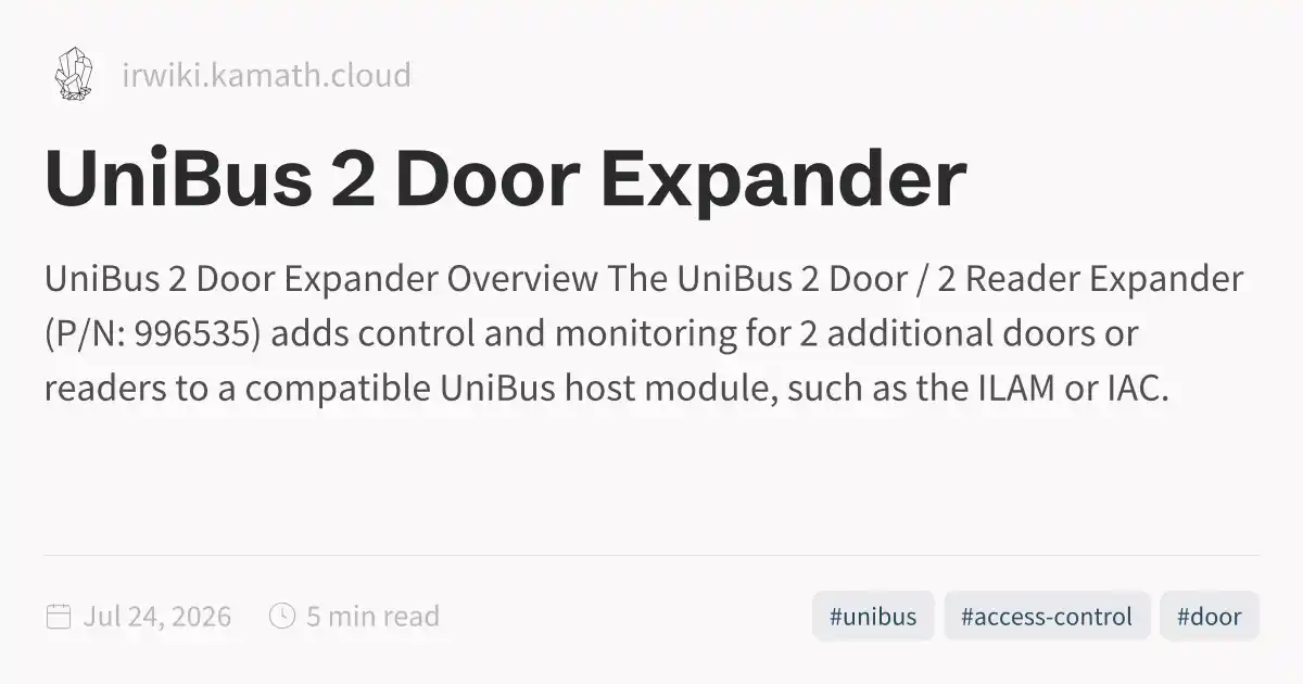 UniBus 2 Door Expander